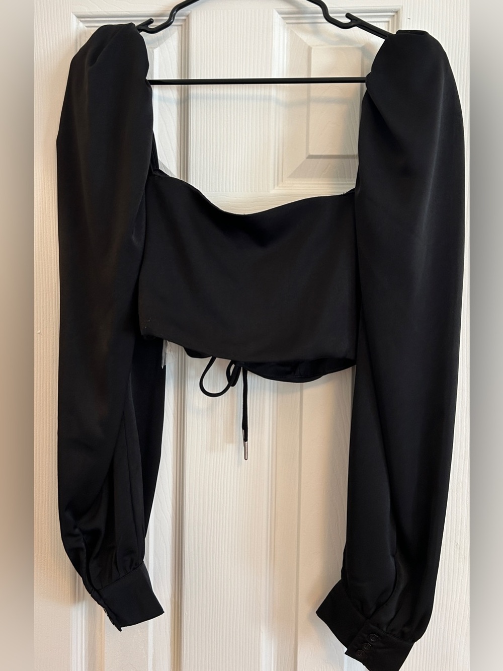 Mable women’s satin long sleeve top